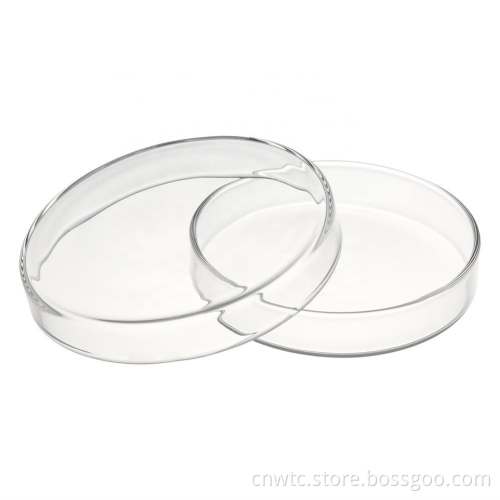 90mm and 100mm Laboratory Grade Sterile Borosilicate Glass Petri Dishes